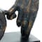 10" Black Polystone Traditional Pinky Swear Sculpture